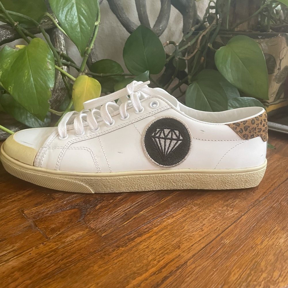 Brand New YSL Court Classic Diamond Sneaker.